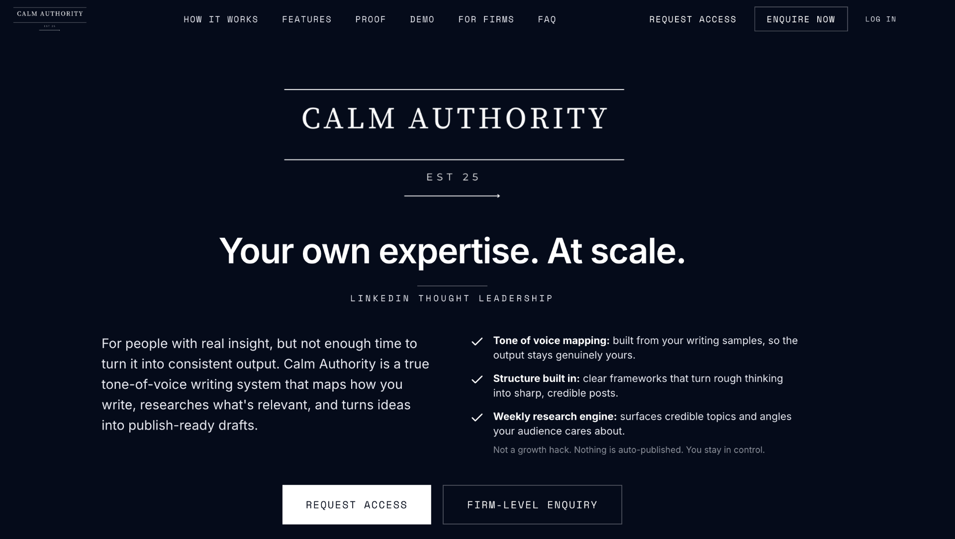 Calm Authority screenshot